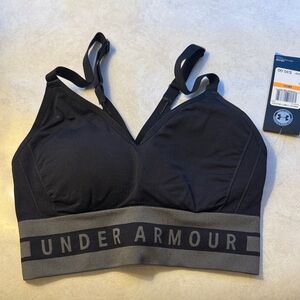 Brand New With Tags Under Armour Black and Gray Sports Bra